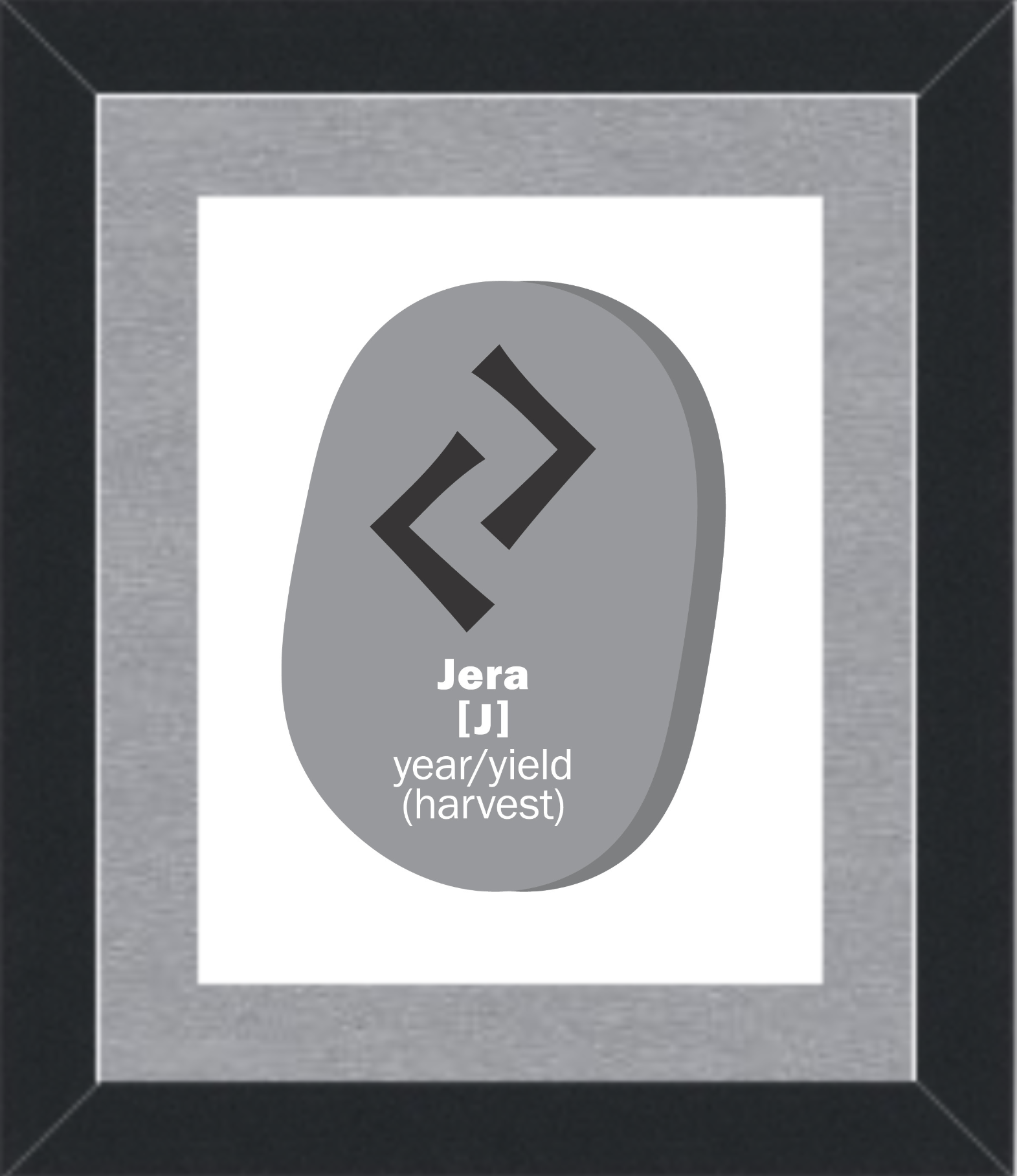 Jera (Harvest) Viking Rune Framed Wall Art