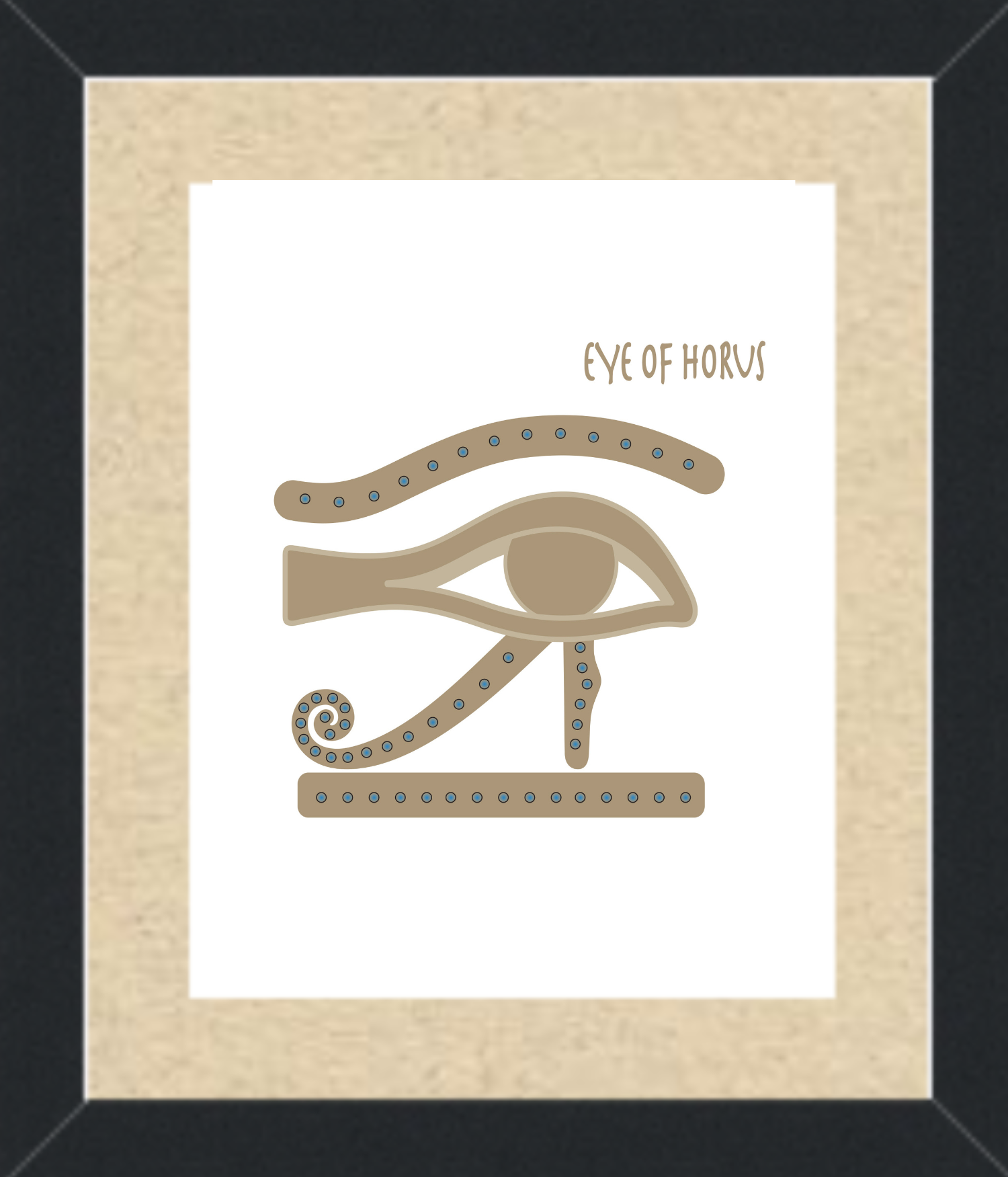 Gold Eye of Horus Framed Wall Art