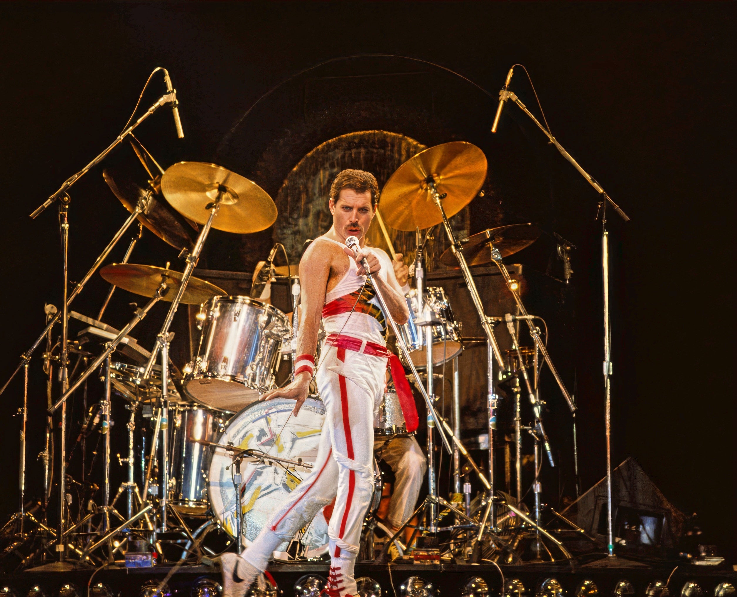 Freddie Mercury of Queen on Riser (1982) - Digital Download
