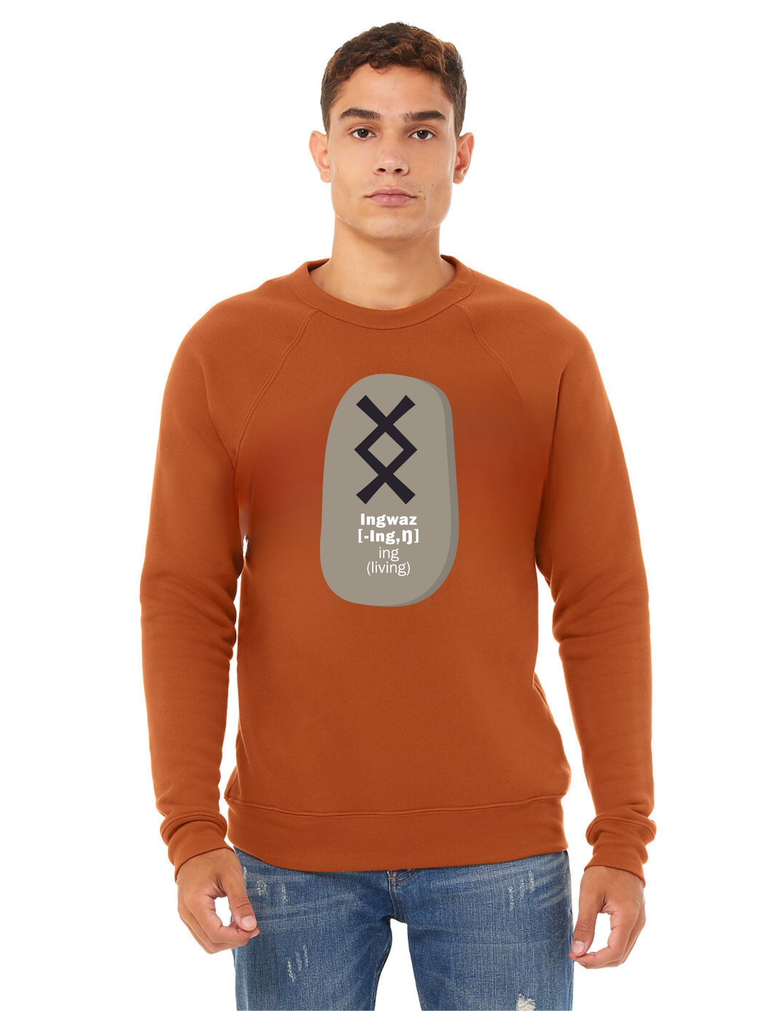 Mens Viking Ingwaz Rune Sweatshirt