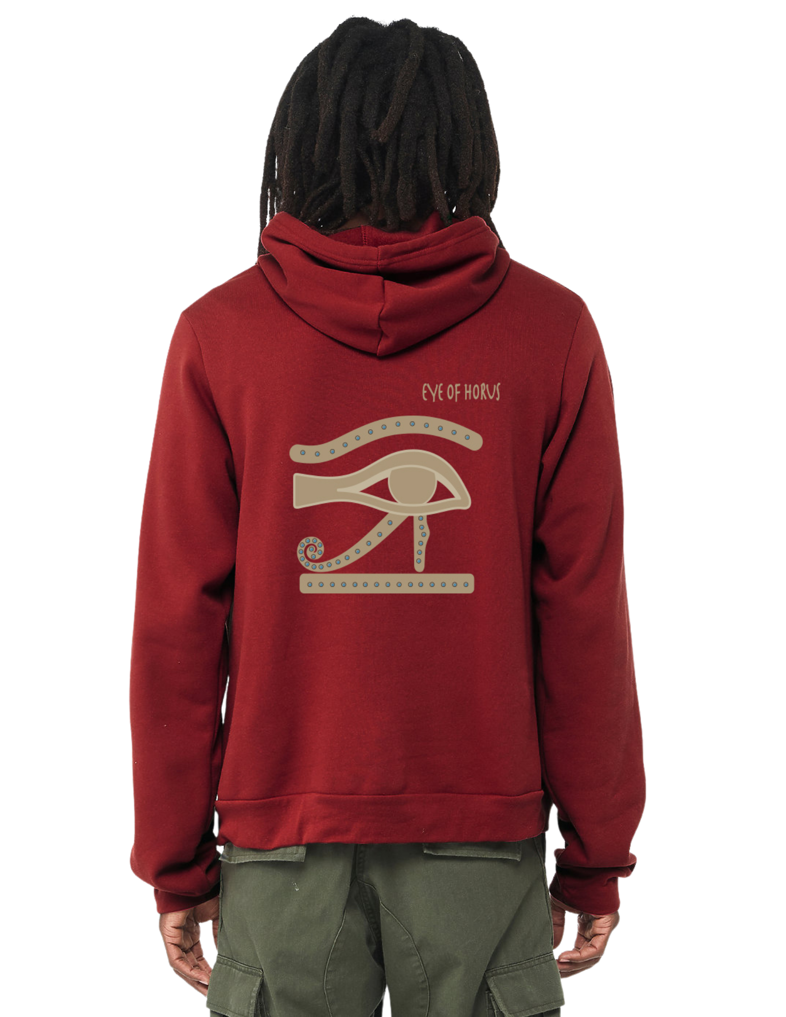 Mens Eye of Horus Zip-Up Hoodie