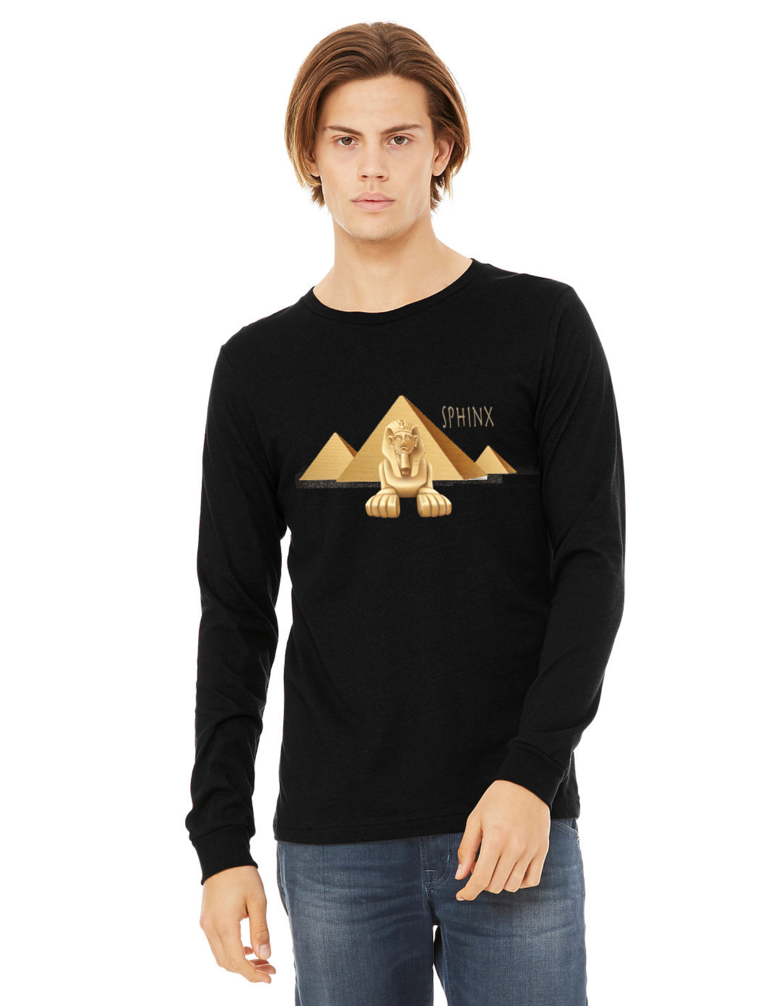 Mens Egyptian Sphinx Long Sleeve