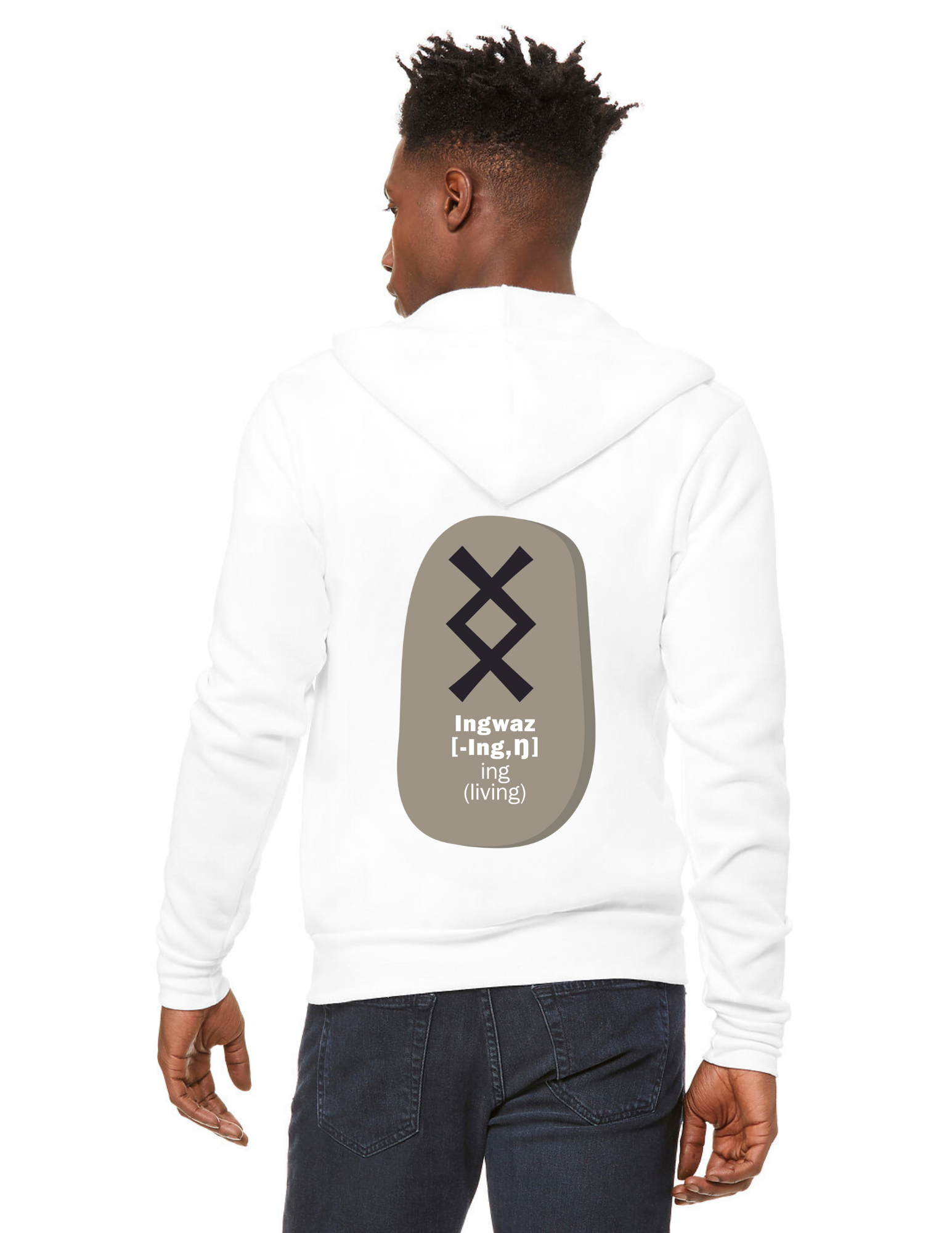 Mens Viking Ingwaz Rune Hoodie