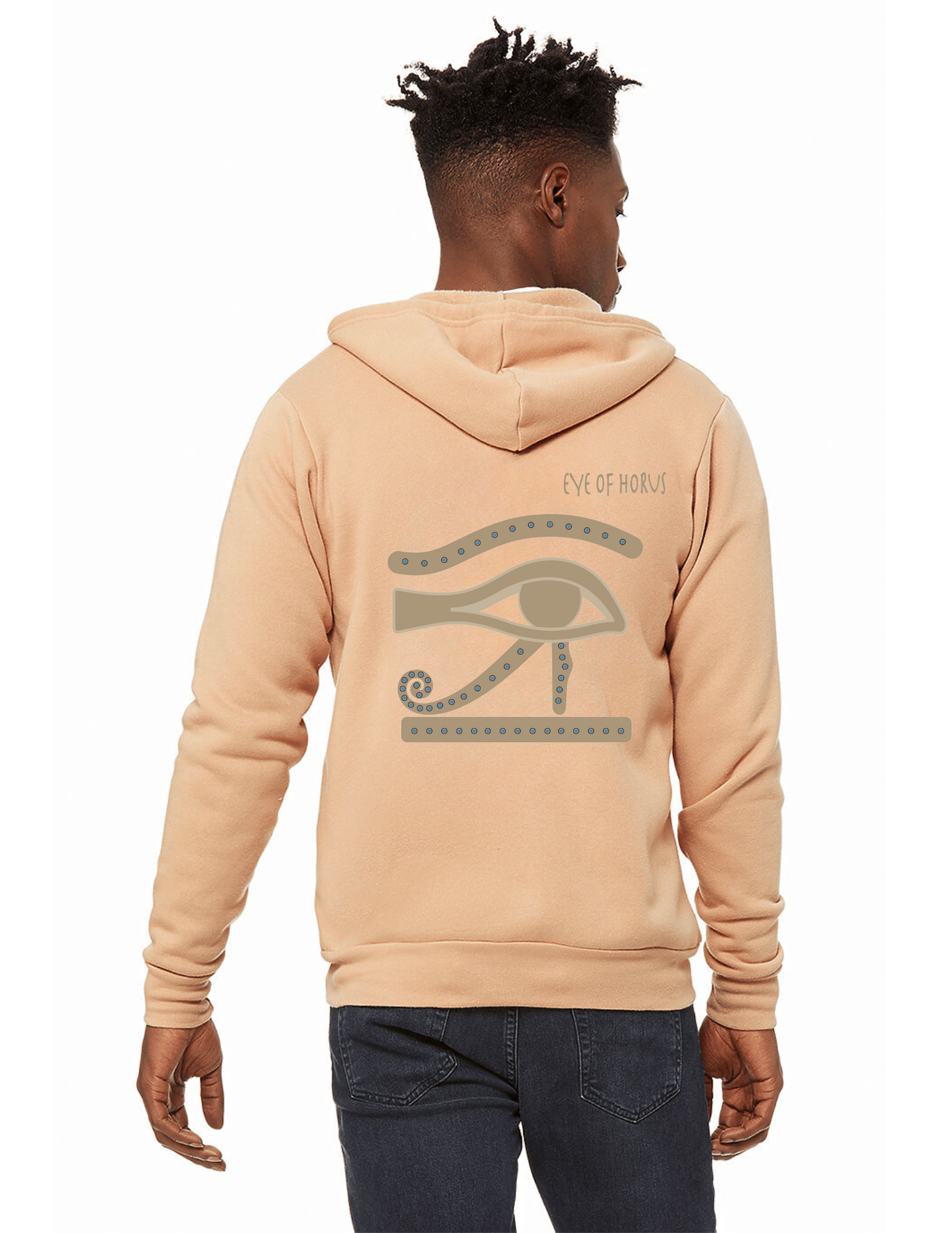 Mens Eye of Horus Zip-Up Hoodie