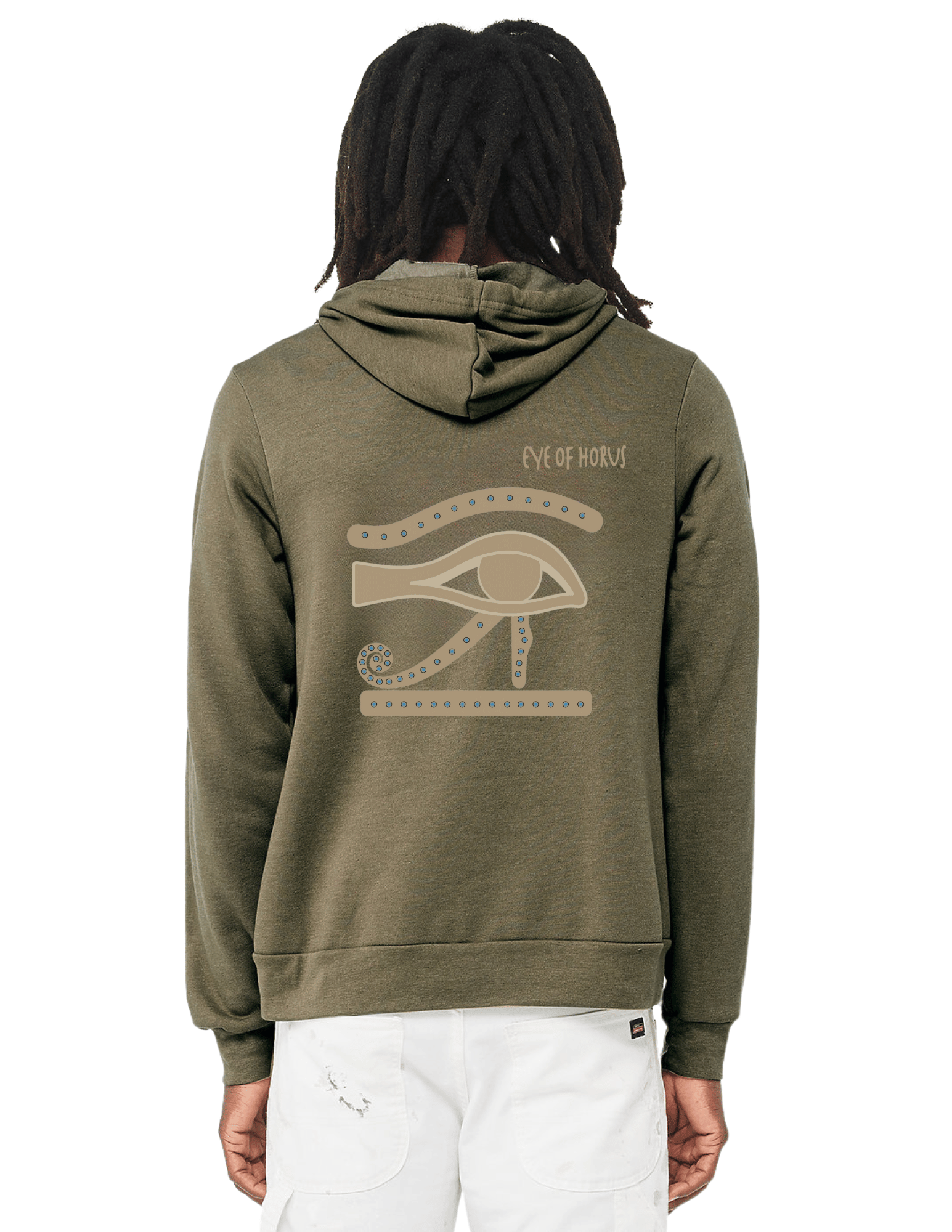 Mens Eye of Horus Zip-Up Hoodie