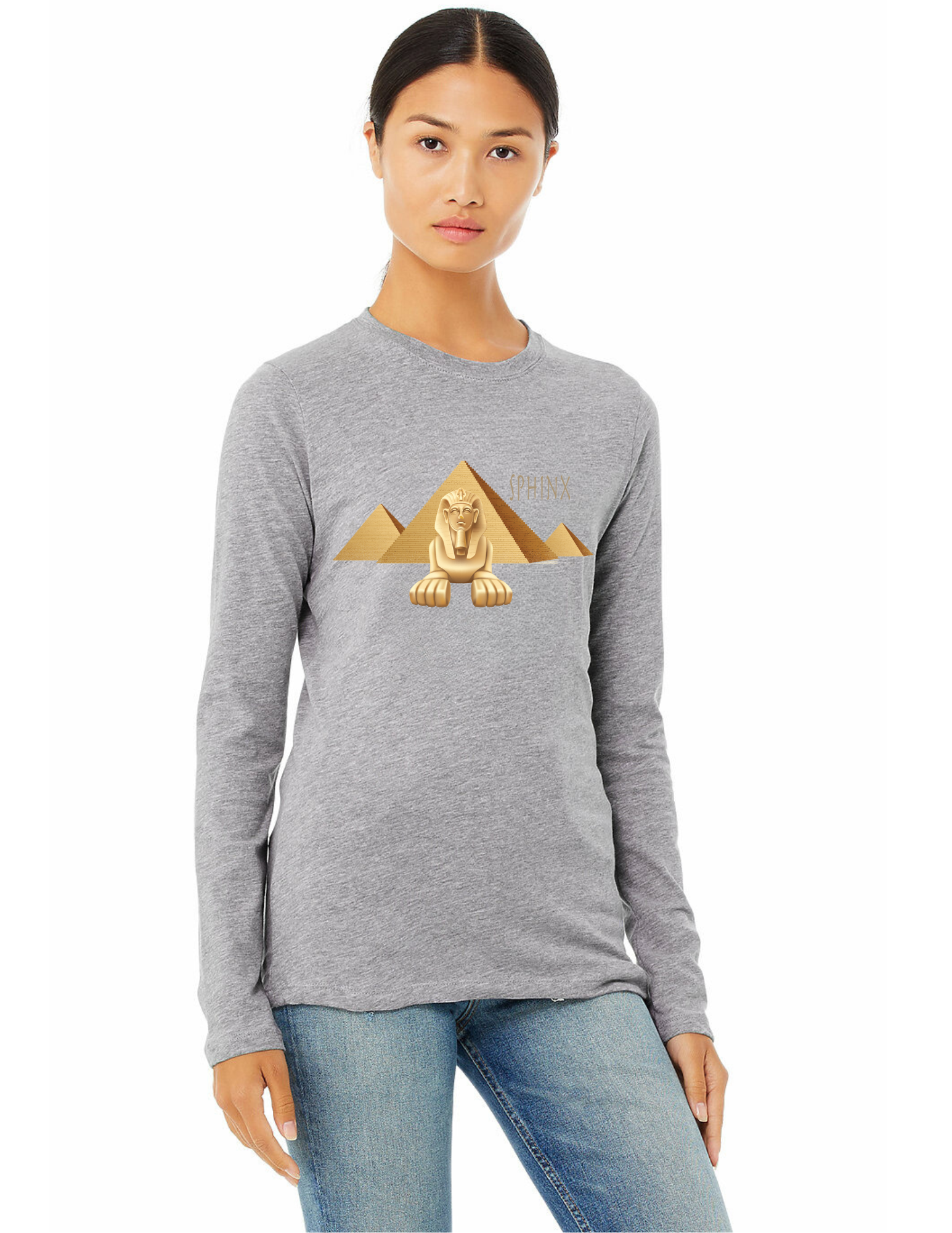 Womens Egyptian Sphinx Long Sleeve