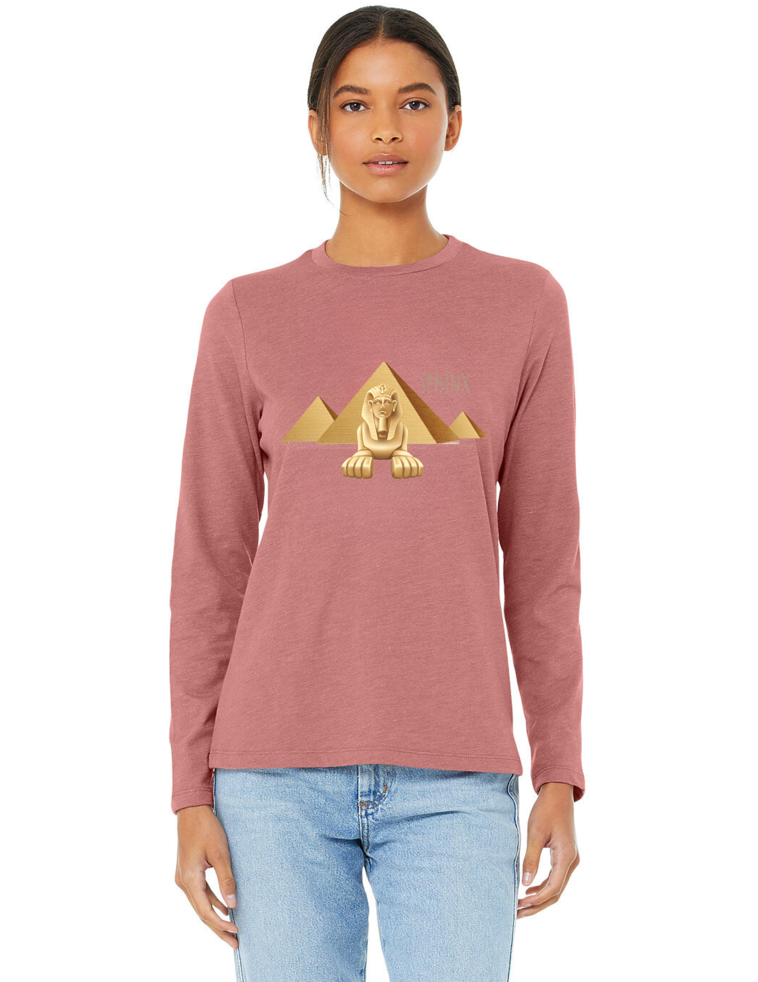 Womens Egyptian Sphinx Long Sleeve